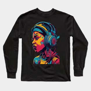 Music Retro Art Long Sleeve T-Shirt